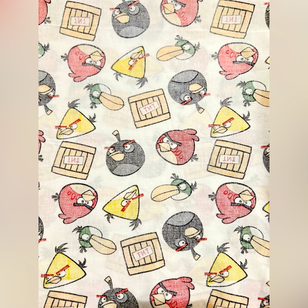 Angry Birds TNT Cotton Fabric NWOT – 44.5” x 28.5” Retired Print - Picture 6 of 6